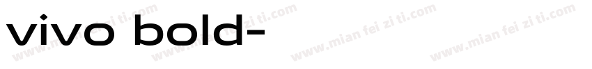 vivo bold字体转换